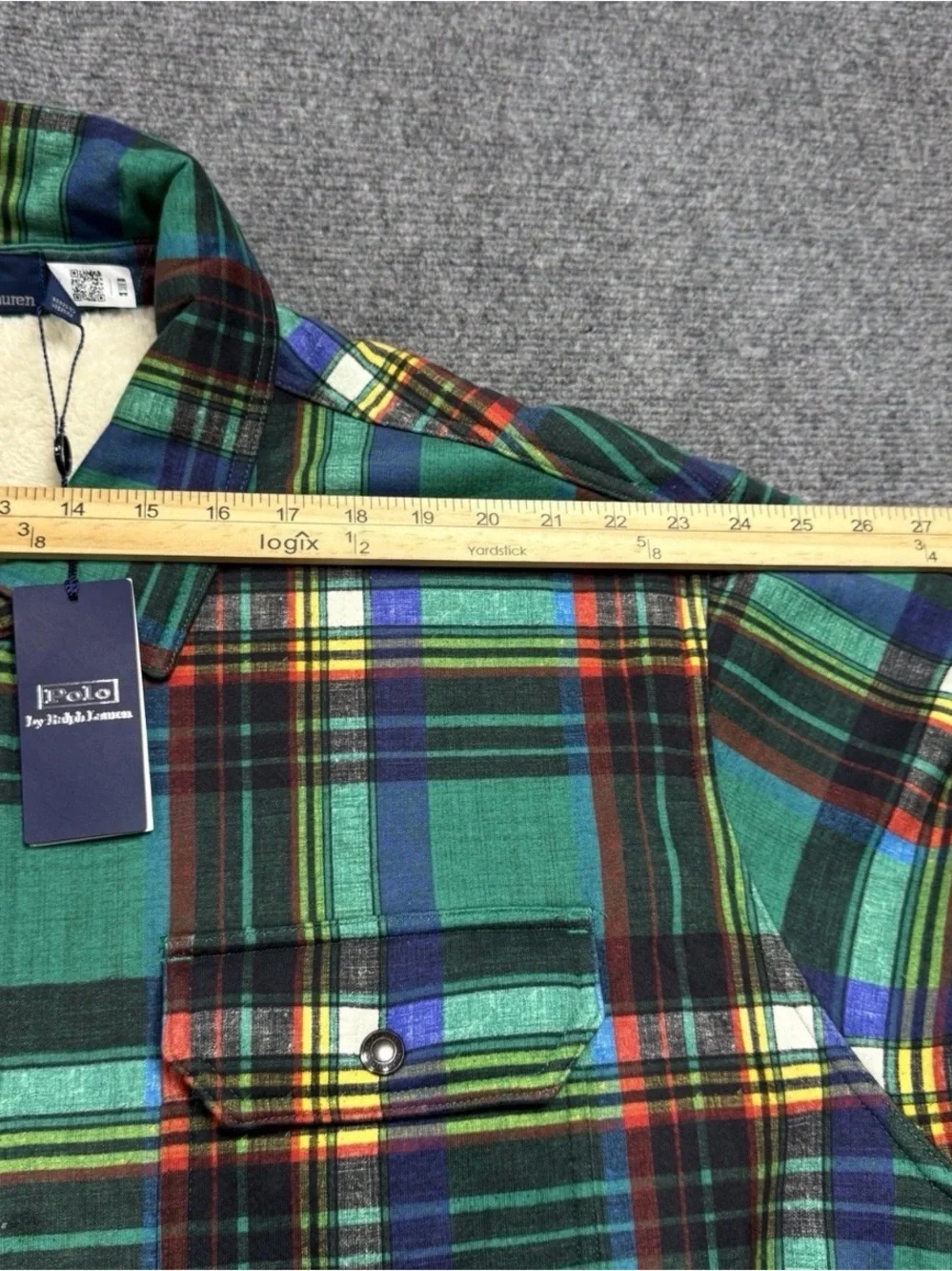 Polo Ralph Lauren Plaid Fleece Shacket Jacket 3XLT NWT